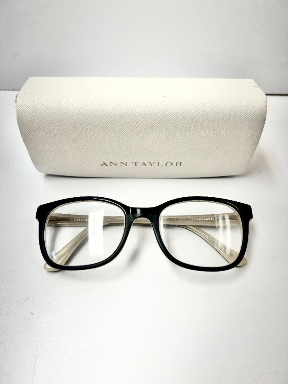 Ann Taylor Eyeglasses Frames and Case AT323 C01 Black Grey